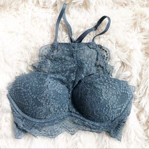 VS PINK Push-Up Lace Bralette XS